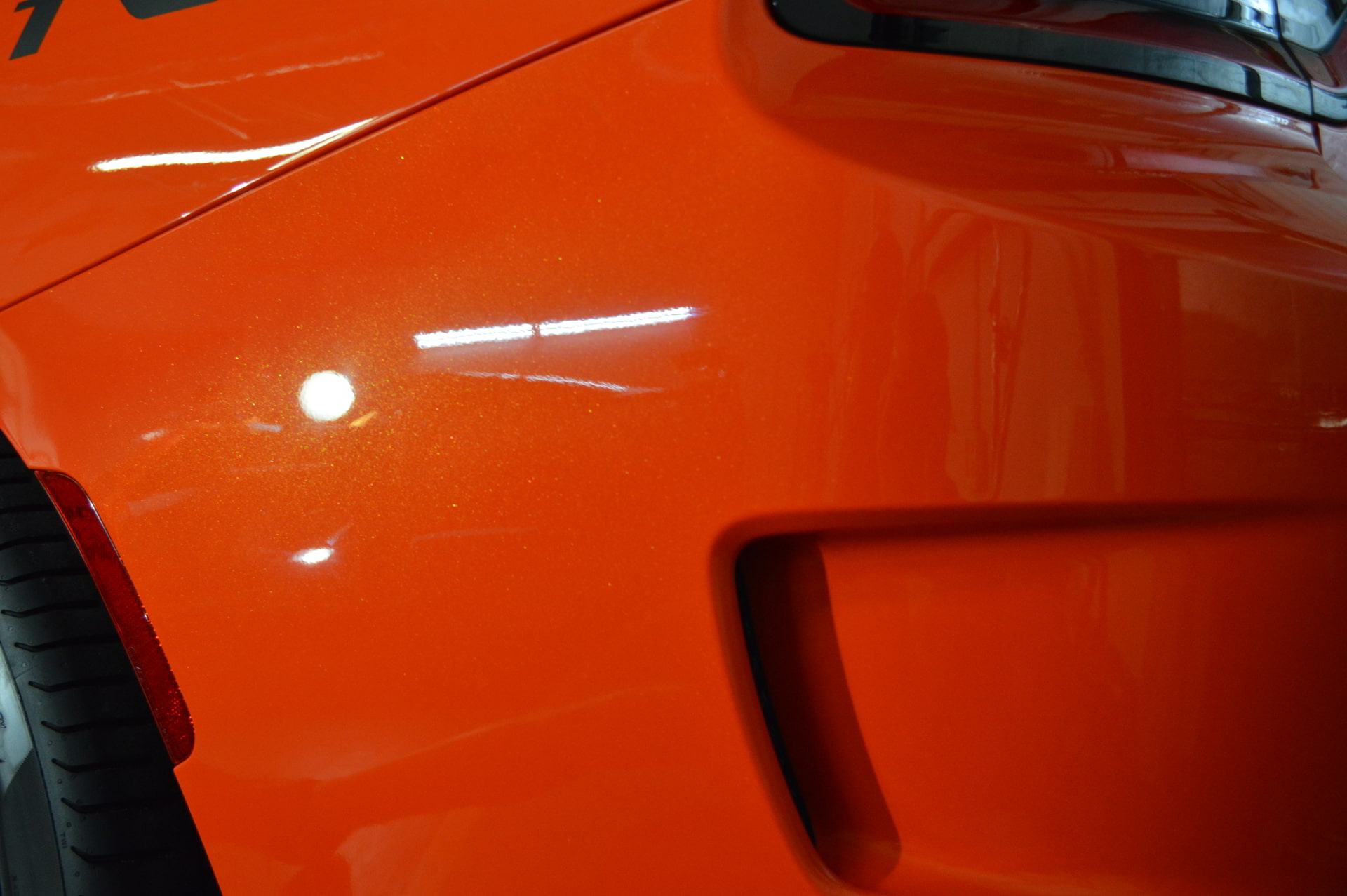 orange muscle tail car ceramic coating wash doc auto detailing haltom city tx