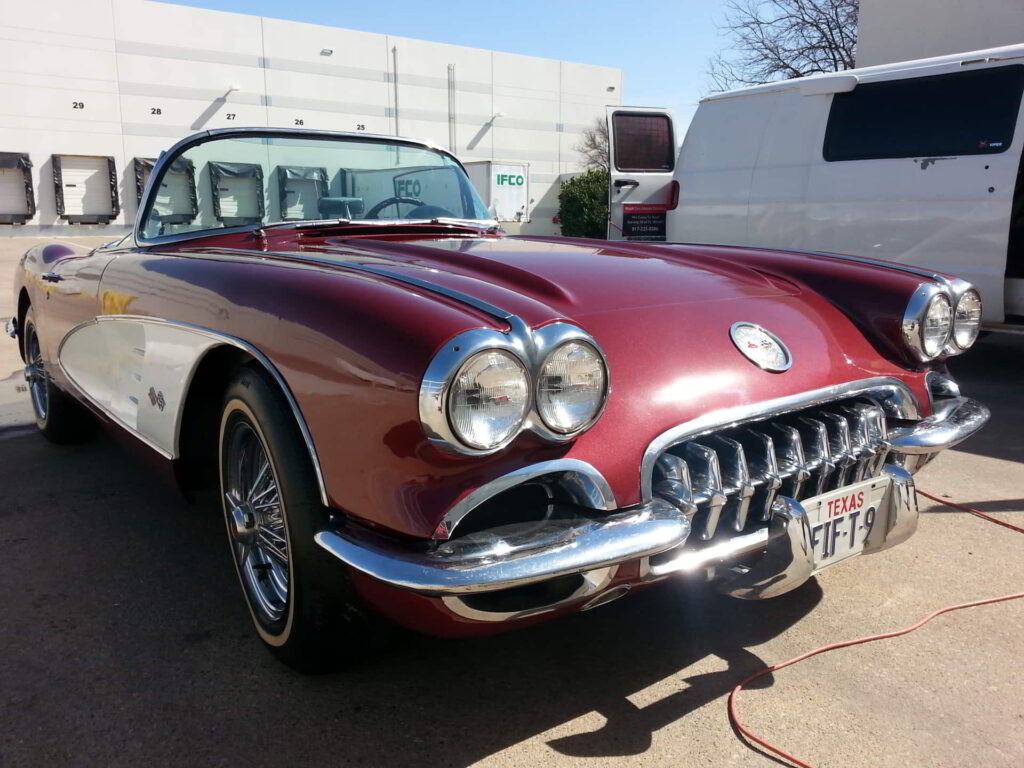 red classic convertible head paint correction wash doc auto detailing haltom city tx