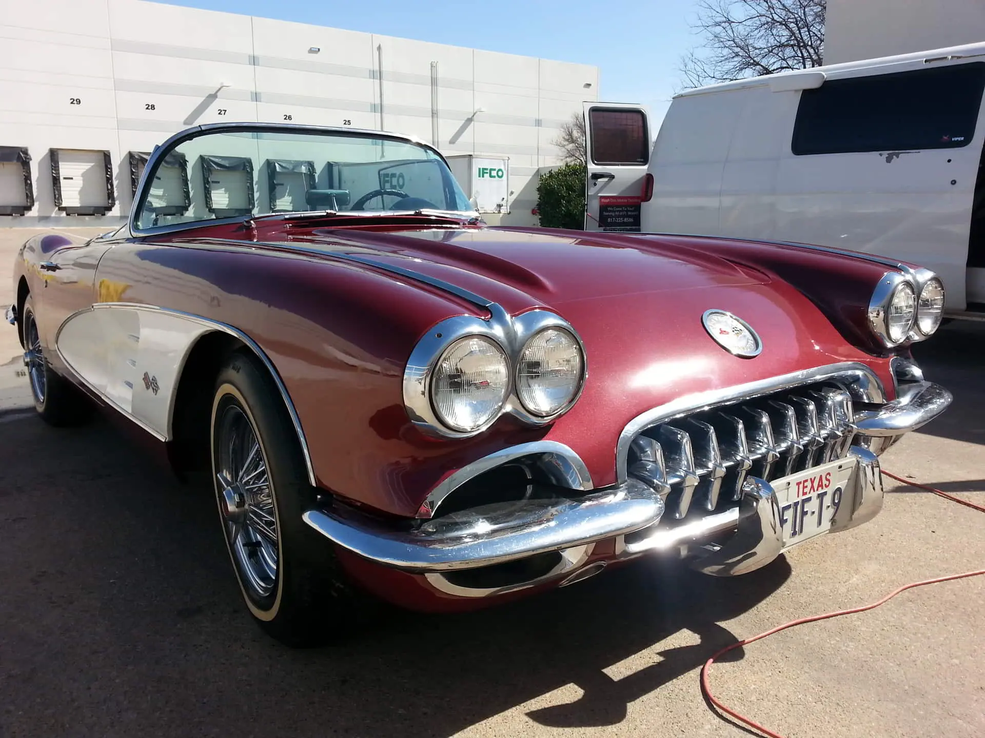 red classic convertible head paint correction wash doc auto detailing haltom city tx