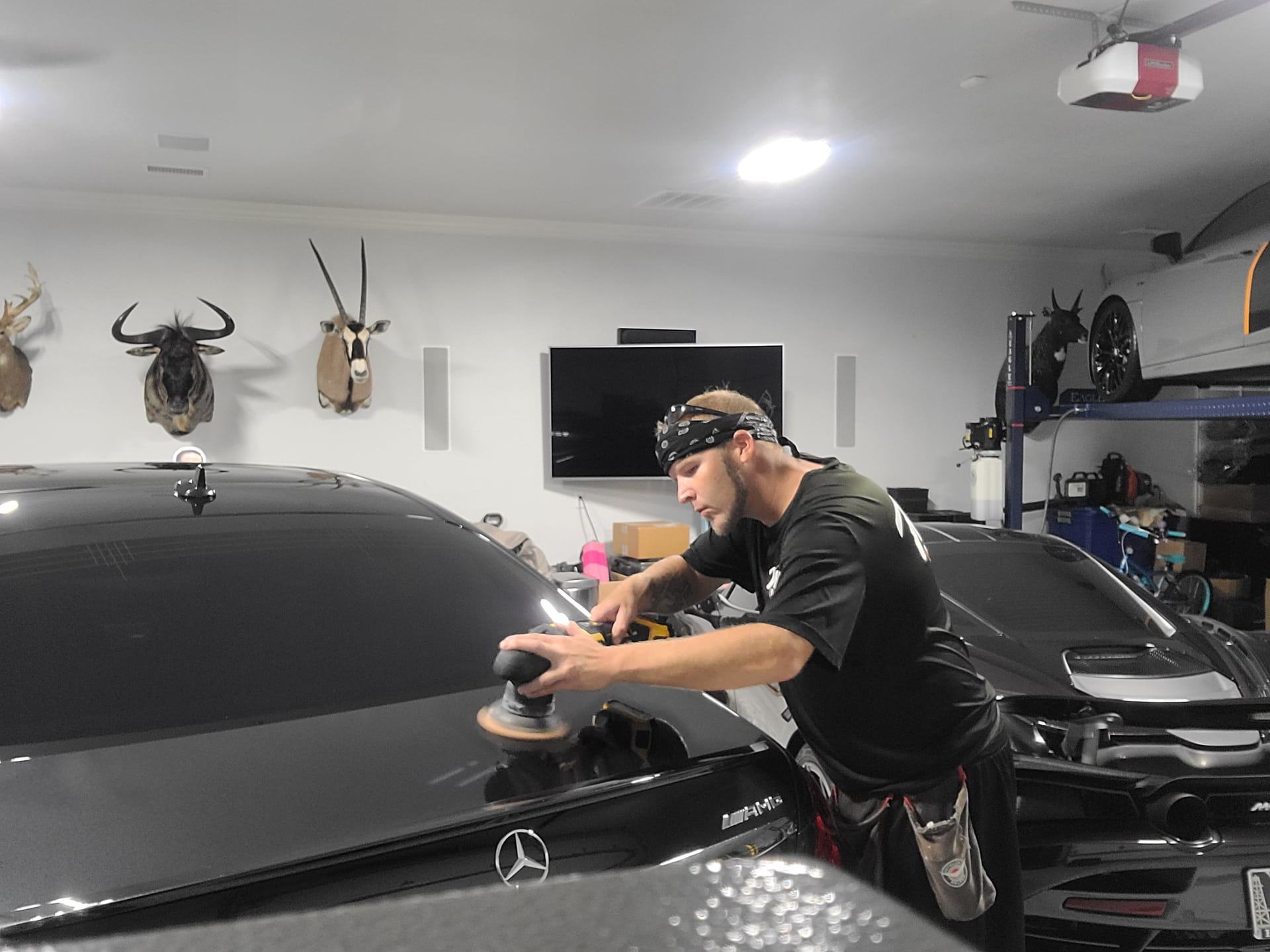 black car ceramic coating prep wash doc auto detailing fort worth tx