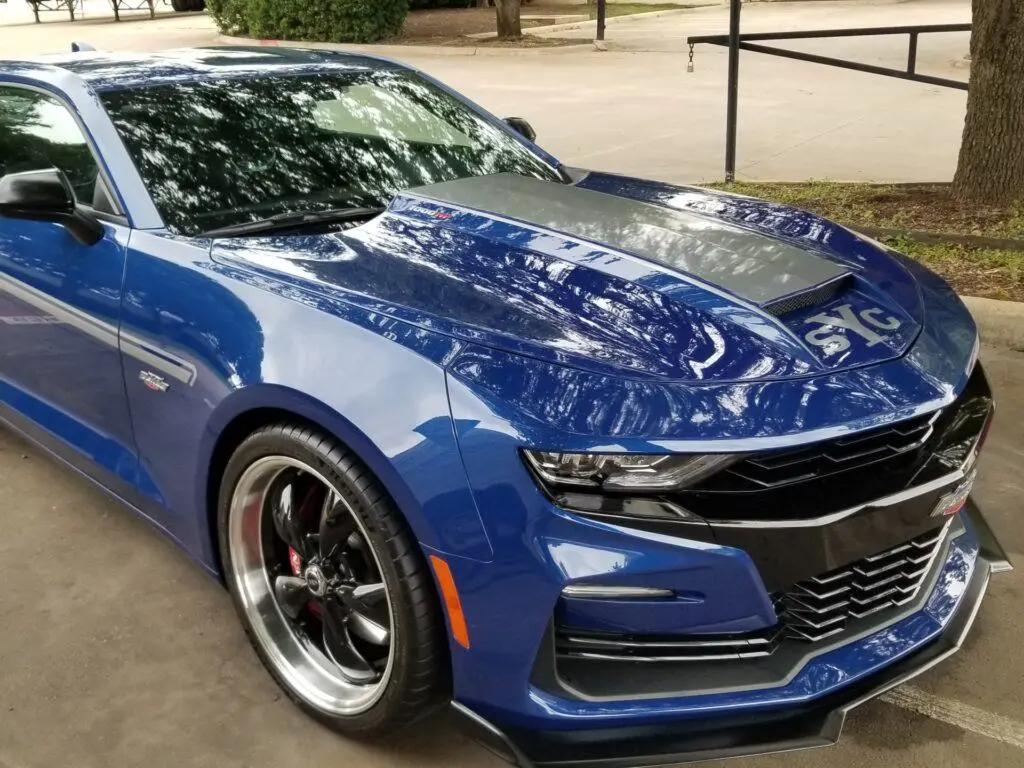 blue muscle car ceramic coating wash doc auto detailing fort worth dfw tx